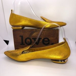 Nicholas Kirkwood Pointed Toe Heel Loafers 38.5